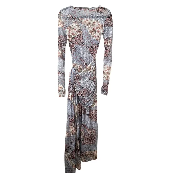 OMOL Swelle Mesh Floral Column Midi‎ Dress NWT XS *with flaw* - Image 4