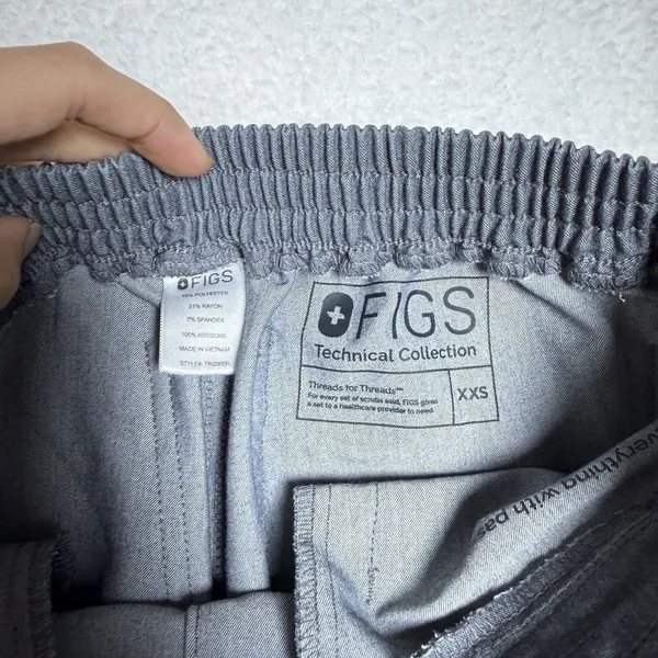 Figs Womens High Waisted Yola Skinny Scrub Pants Size XXS Graphite Grey - Image 2