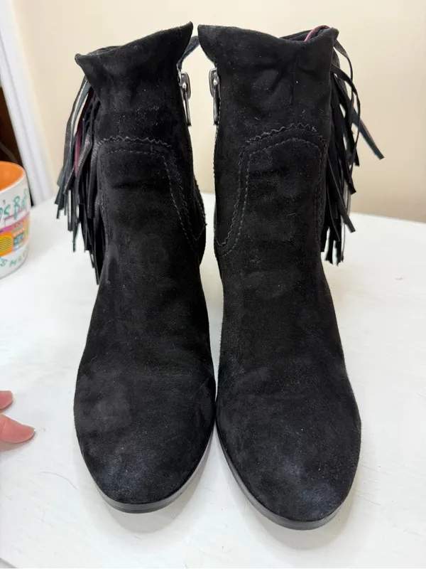 Sam Edelman Women's Louie Boot Roll Down Fringe sz 11 - Image 4