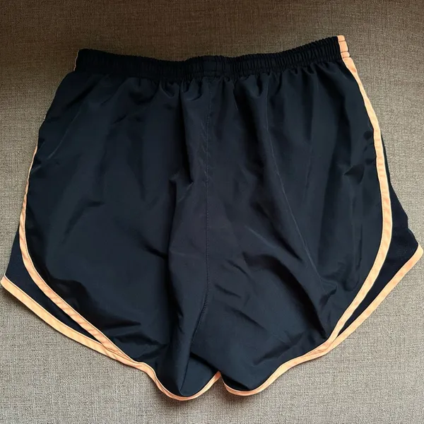 Nike running shorts black and orange - Image 2