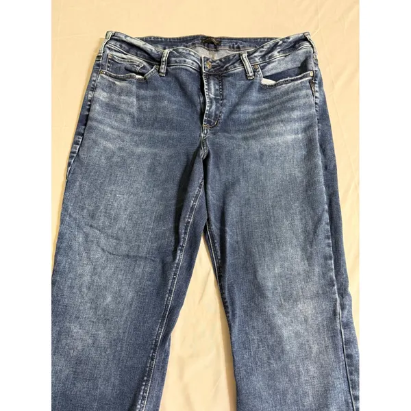 Silver Jeans Avery Slim Boot Medium Wash Denim Jeans W94627SDG332 Sz 18 L33 Wmn - Image 3