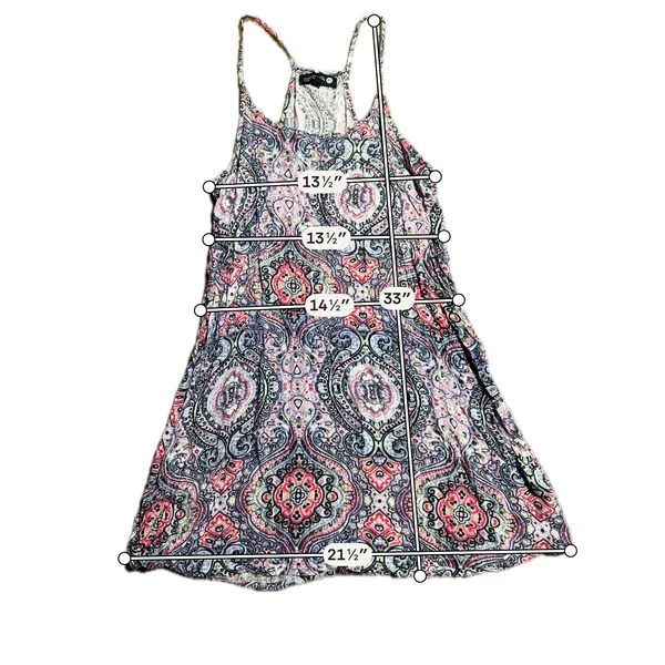 Cotton‎ On Womens Paisley Medallion Racerback Mini Dress Pink Blue XS - Image 3