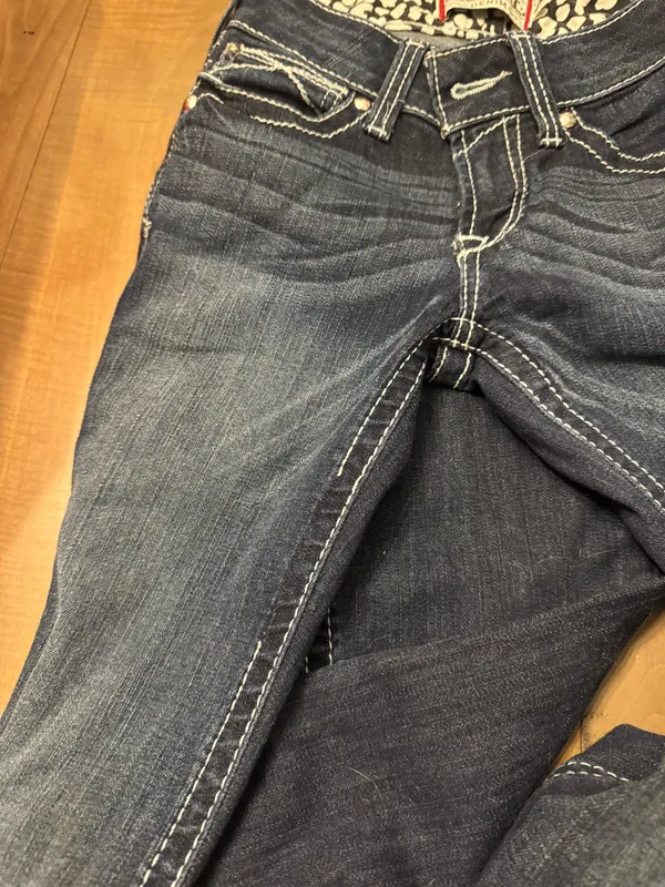 Ariat Size 25 R Low Rise Boot Jeans Denim - Image 7