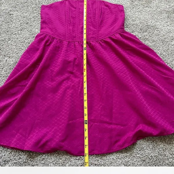 Band of the Free Strapless Fuchsia Party Dress - Image 5
