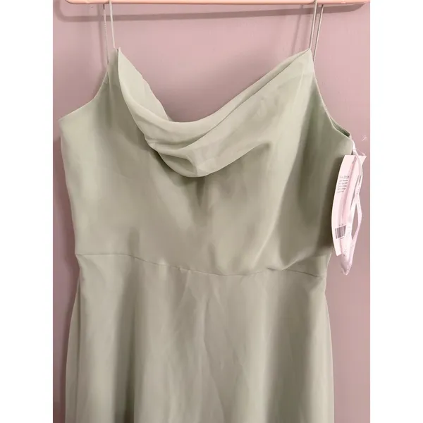 Christina‎ Wu Celebration 22125 Cowl Neck Bridesmaid Dress Women 14 Meadow Green - Image 4