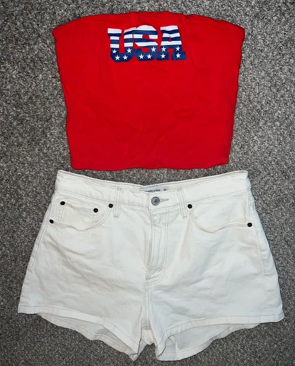 USA Tube Top Red Size M - Image 4