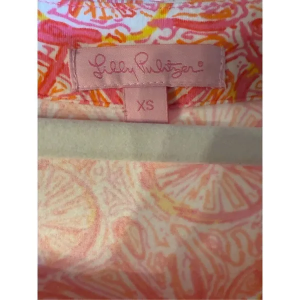 Lilly Pulitzer Kelsea Dress in Ten Speed‎ Bicycle Print Sz XS Orange Pink - Image 4