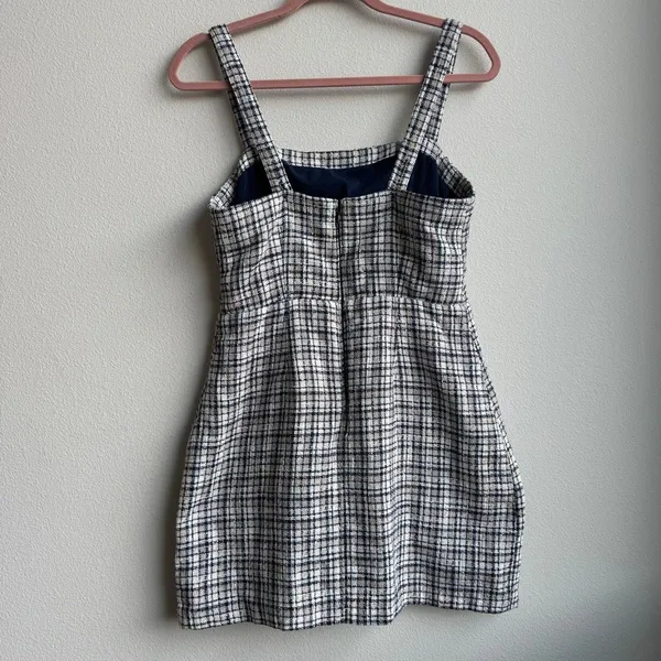 Abercrombie & Fitch Tweed Preppy Summer Vacation Classic Mini Dress Size Medium - Image 5