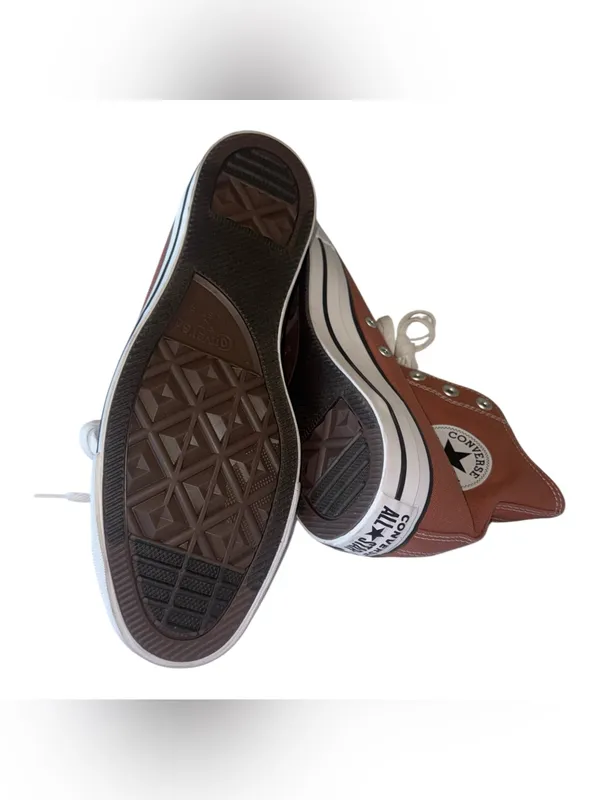 NEW Converse Chuck Taylor All Star Wedge Platform A13832C M-10 W-12 Nutshell - Image 9