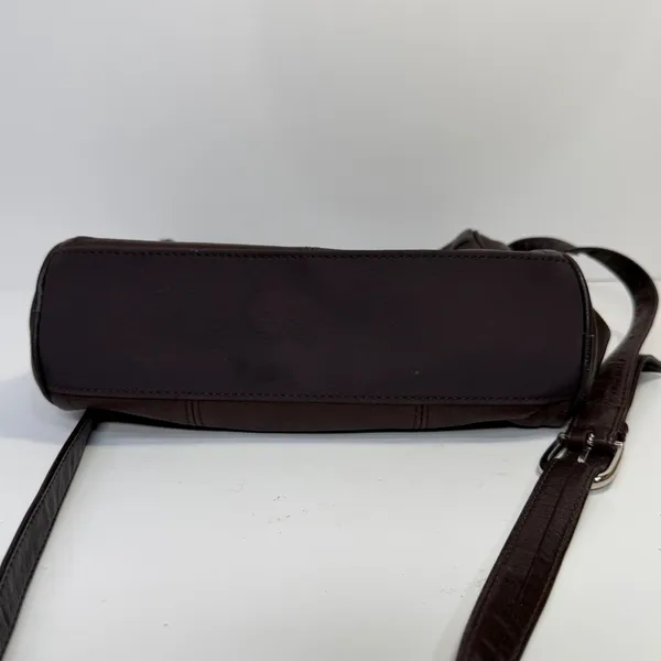 Y2K Wilsons Leather Crossbody Bag Womens Medium Brown Classic 90s Off Duty Vtg - Image 9