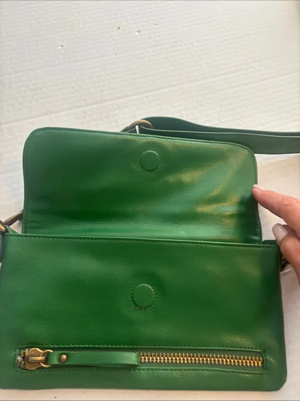 Jaye Hersh Bags | Green Hollywood Intuition By Jaye Hersh Faux Leather Shoulder - Image 5