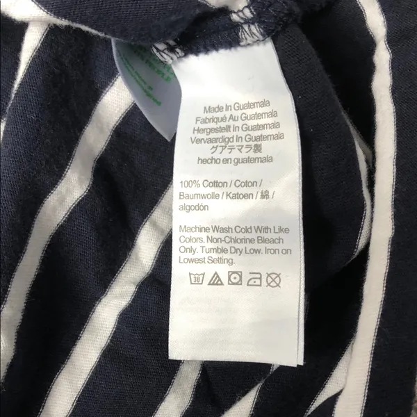 J. Crew Navy and White Striped Short-Sleeve T-Shirt Dress - Image 2