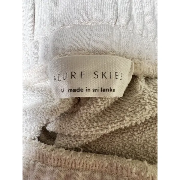Aritzia Azure Skies Jogger Terry Sweatpants Bone‎ Women’s Size Medium - Image 6