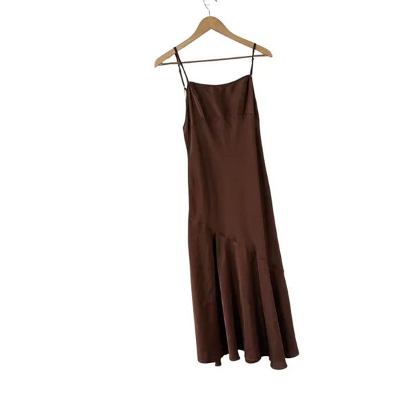 FREE PEOPLE Intimately As I Should Brown Slip Dress - Image 3