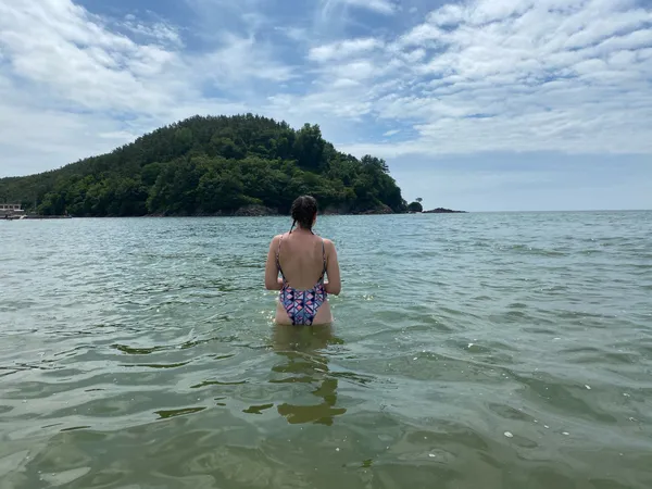 Aerie One-Piece Swimsuit Open Back High-Cut M - Image 6