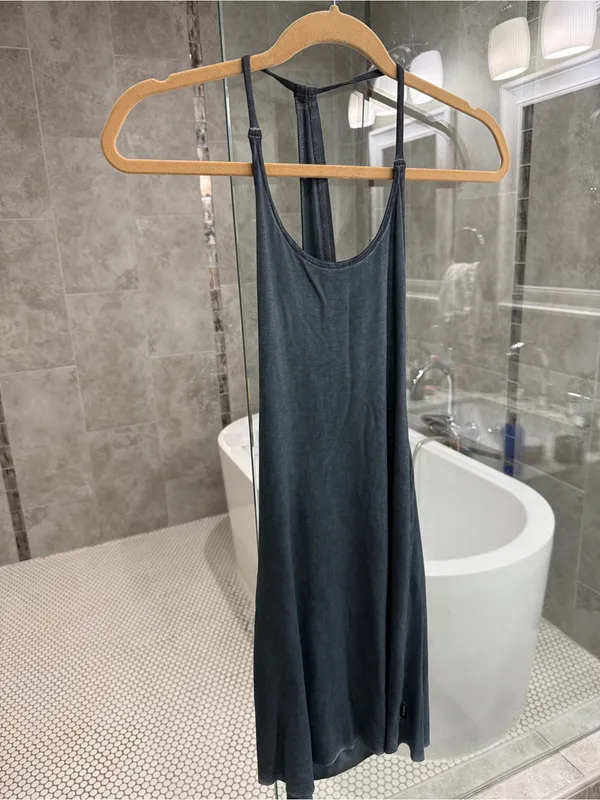 RVCA Dark Gray Racerback Slip Dress (^never worn) - Image 3
