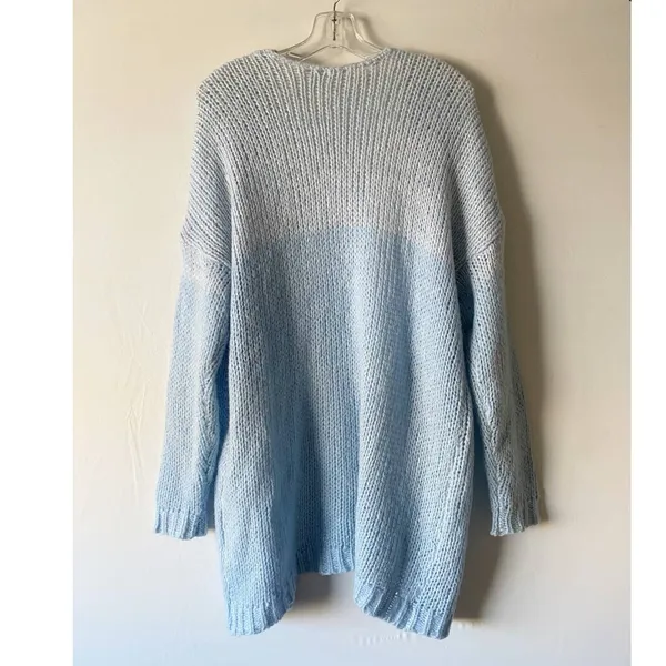 Revolve Tularosa Payson Open Front‎ Cardigan Duster in Blue Skies XS - Image 4