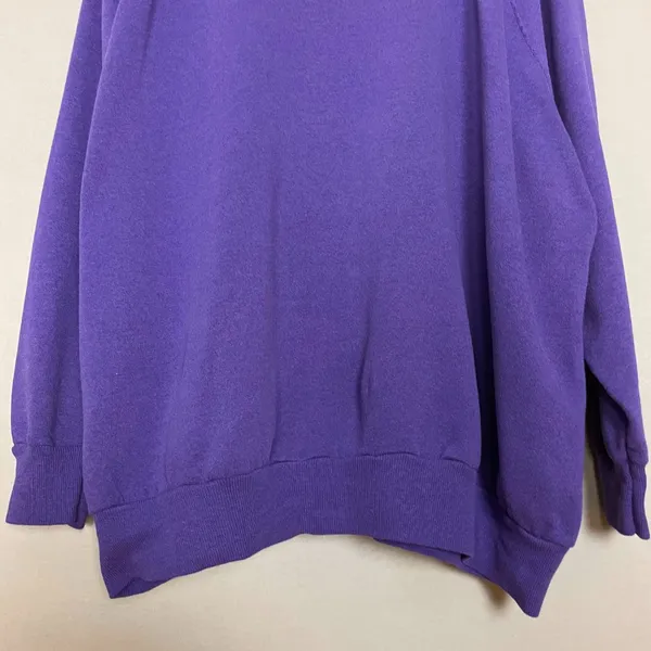 Vintage Sweatshirt Abstract Applique Pattern Small FLAWS Women Plus‎ Size XXXL - Image 3