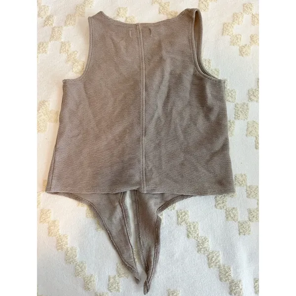 Madewell Texture & Thread Button Front Tie Tank - Image 2