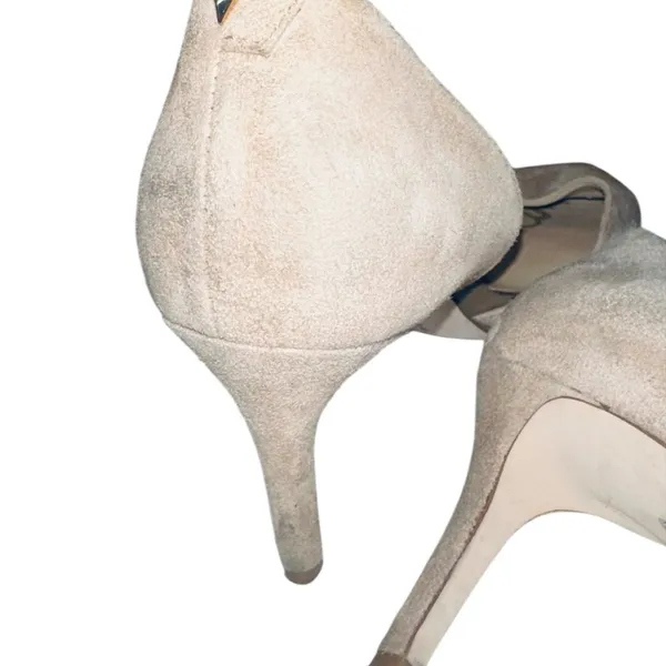 Sam Edelman Oatmeal Suede Telsa Heels - Image 10