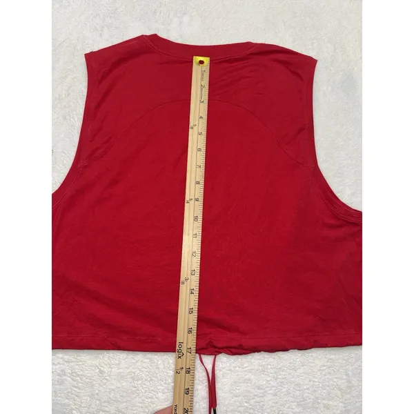 Lululemon Women's Adapt To you Tank Dark Red Size 6 - Image 6