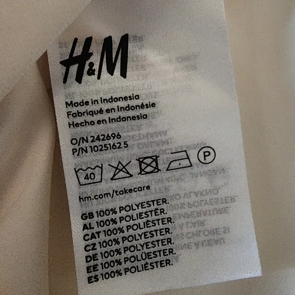 H&M Divided Cream Cowl Neck Strappy Open Back Slip Dress‎ L - Image 4