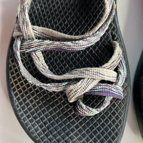 Chaco ZX/2 Classic Double Strap Toe Loop Sandals Gray Purple Women’s Size 7 - Image 2