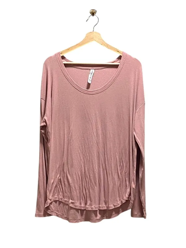 Athleta Cloud Light Scoop Neck Top Pink Size L Athletic Workout Gym Athleisure - Image 2