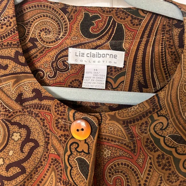 Liz Claiborne Collection Womens Blouse Size 14 - Image 3
