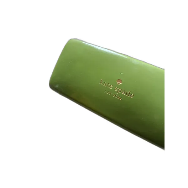 Kate Spade Lime Green & Turquoise Hard Eyeglass Sunglass Case - Image 5
