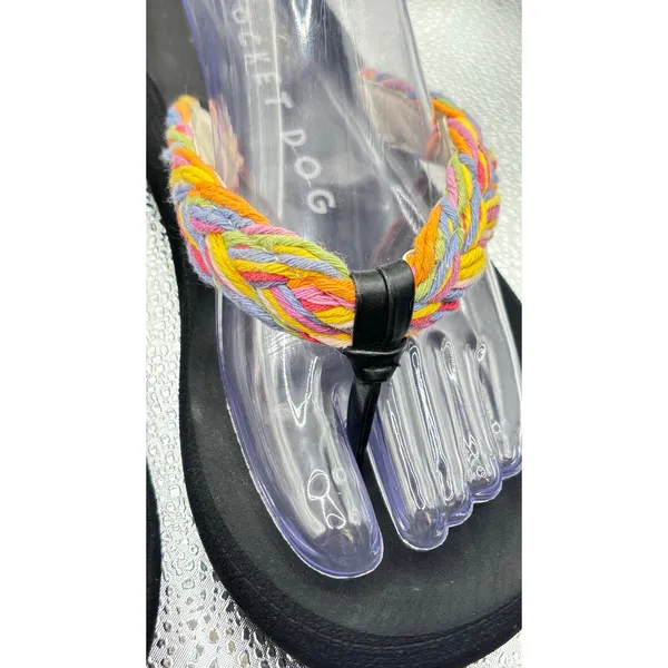 Rocket Dog Sunset Cord Braided Colorful rope comfort sandals flip flops sz 9 - Image 2