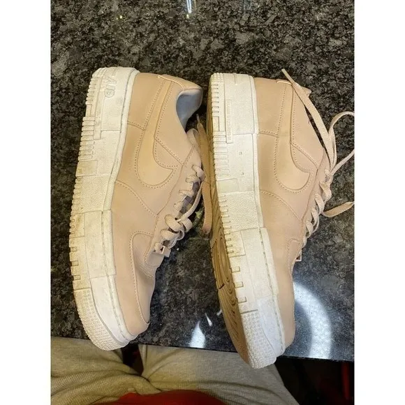 Nike Women's Size 10 Air Force 1 Pixel Particle Beige CK6649-200 Fast Ship - Image 4