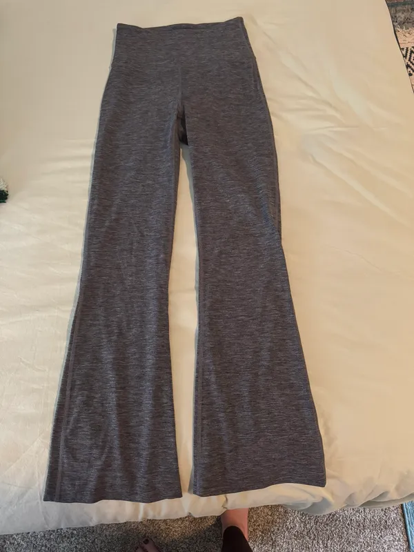 Lululemon Gray Flare Leggings - Image 2