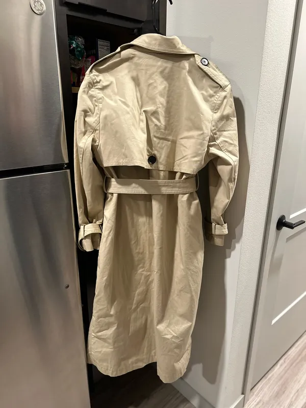 ZARA Tan Trench Coat Beige - Image 5