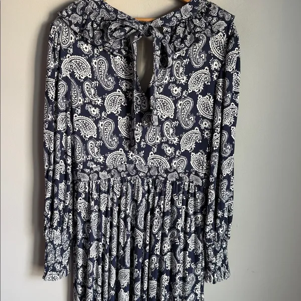 BODEN Ruffle Jersey Maxi Dress 8 Blue - Image 7
