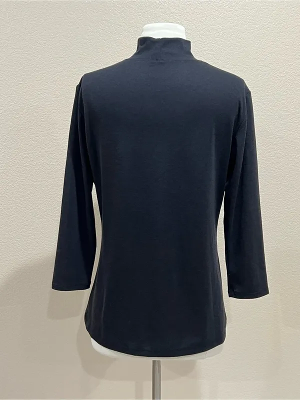 Arc'Teryx Black Heather Lumin Mock Neck Top Size Medium - Image 6