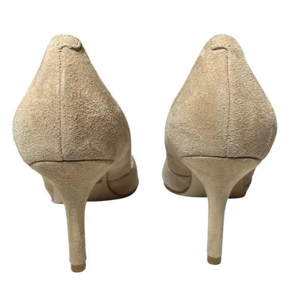 Marc Fisher Tan Suede‎ Pointed Toe D'Orsay Pumps Heels Size 9M - Image 4