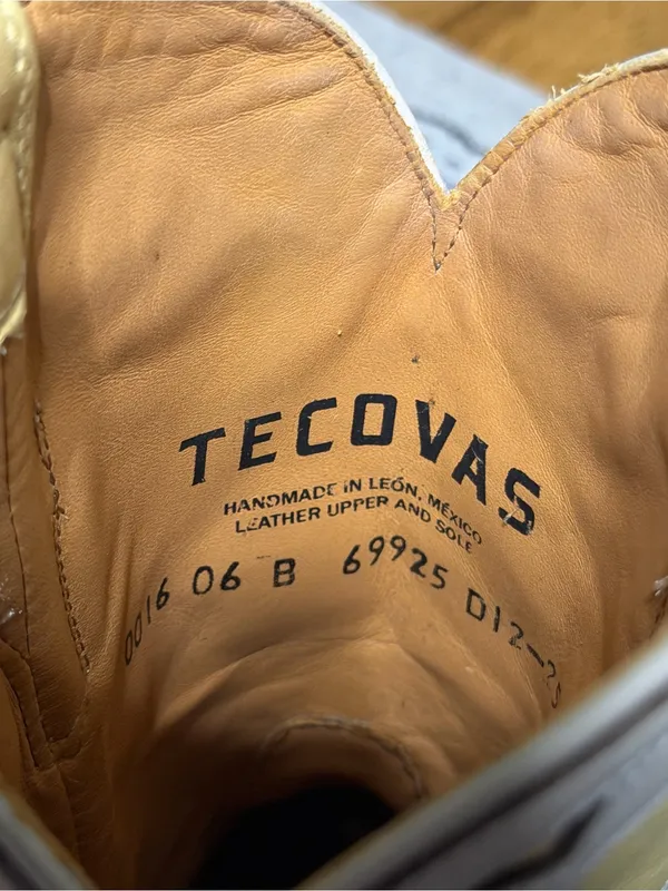 Tecovas The Jolene Pale Yellow Boots Size 6 - Image 10