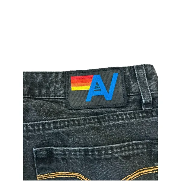 Aviator Nation Mid Rise Canyon Jean in Vintage Black Size: 27 - Image 7