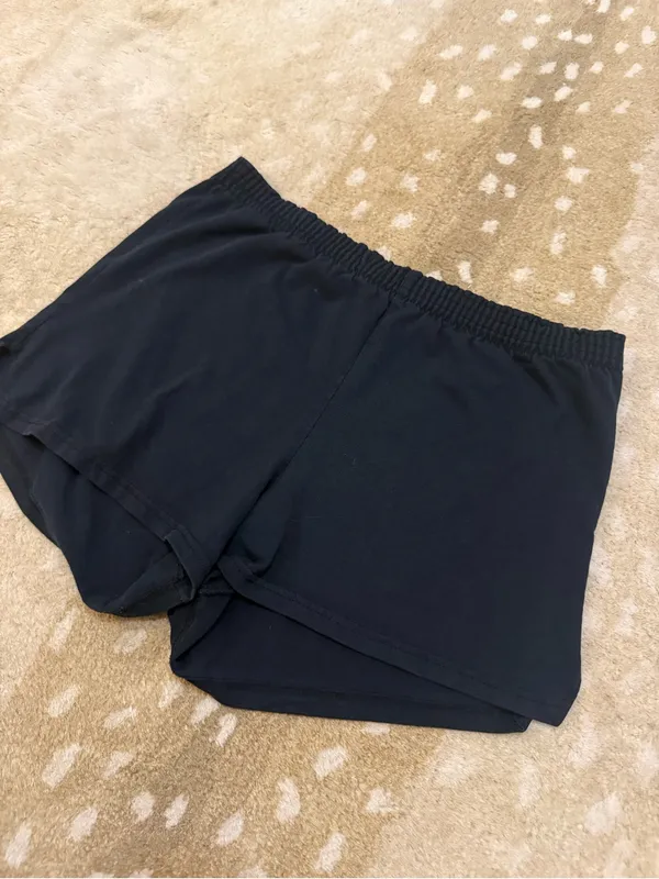 M.J. Soffe Shorts Vintage Adult Large Navy Blue Made in USA Athletic Dolphin Gym - Image 3