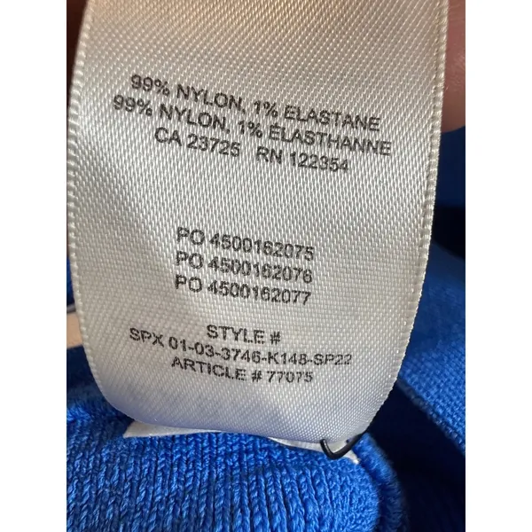 Babaton Aritzia Sculpt Knit‎ Criss Cross Cropped Tank Cobalt Blue XS - Image 5