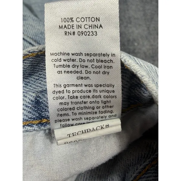 PacSun High Rise Bootcut Jeans Womens 24 Light Wash Denim Button Fly 100% Cotton - Image 10