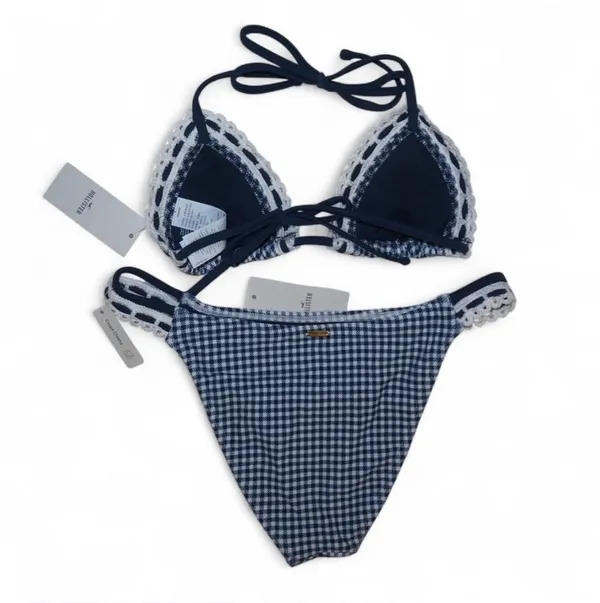 Hollister Bikini Set Crochet Trim - Image 3