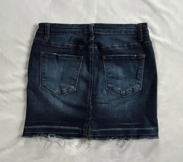 Kancan denim mini skirt frayed hem (26) - Image 2