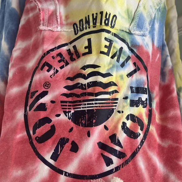 Ron Jon Surf Shop Hoodie Womens Medium Tie Dye ORLANDO Super Soft - Image 2