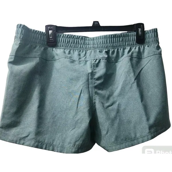 Adidas Running Shorts‎ Elastic Waist Activewear Athletic Gym Blue/Green - Image 3