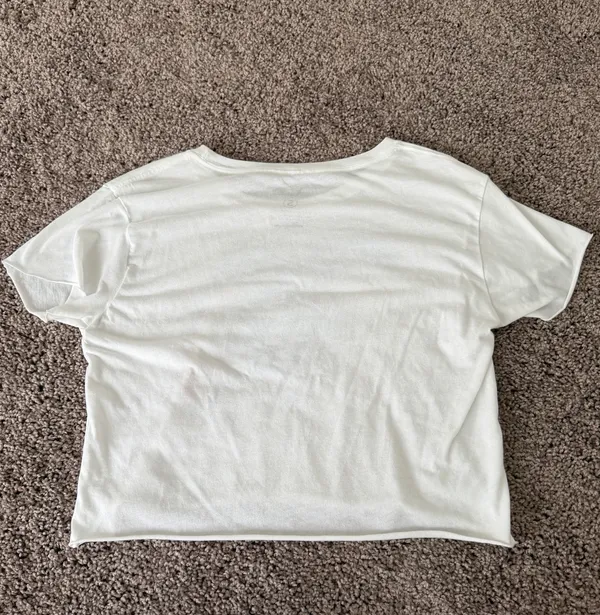 Flo Grown White Cropped Tee - Image 3