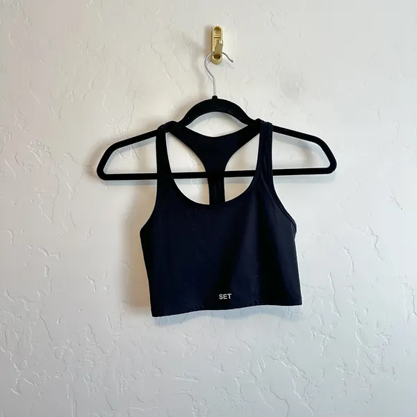 SET‎ Active | Box X Sportbody Longline Racerback Sports Bra Black - Image 3