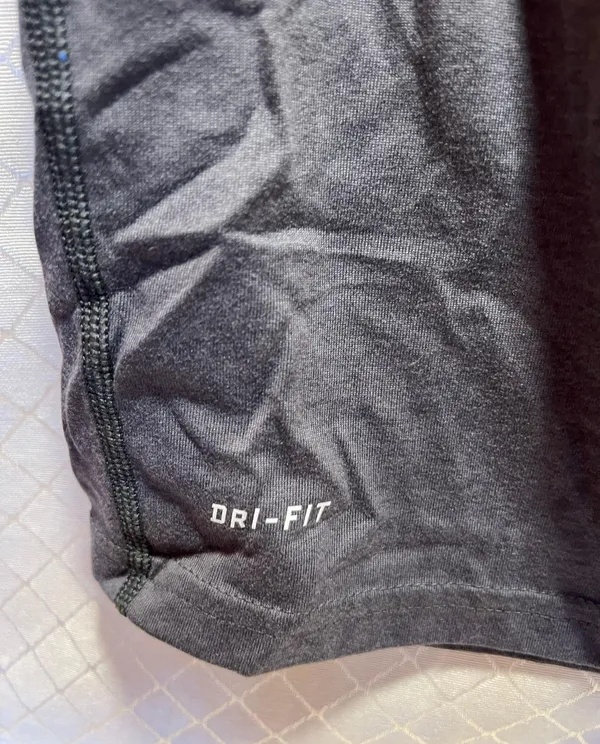 Nike Dri-Fit Silver Gray Short Sleeve Top - Image 2