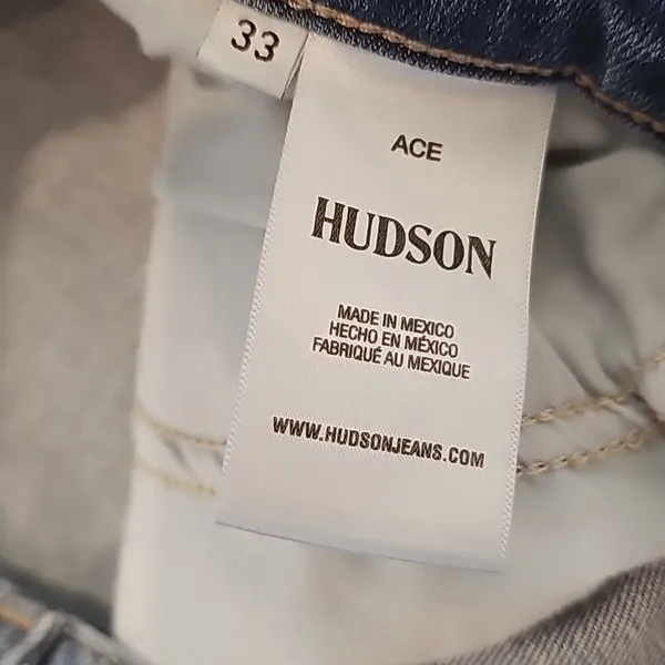 Hudson -018 Ace Skinny Jeans in Atticus Wash size‎ 33 - Image 4